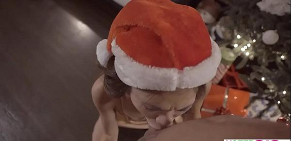  Tiny Asian stepsis wanted a dick in a box for Christmas